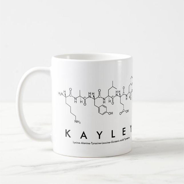 Kayley peptide nom mug (Gauche)