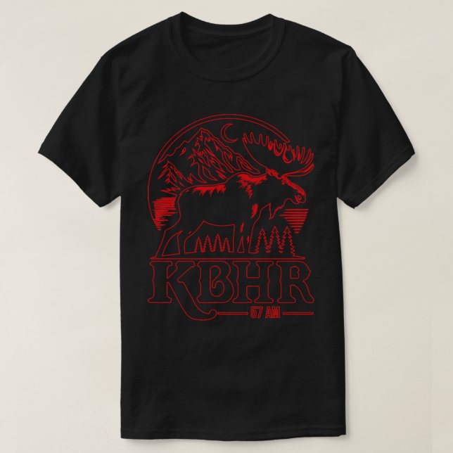 KBHR 57 AM Northern Exposure Radio Station TShirt (Design devant)