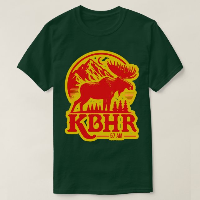 KBHR 57 AM Northern Exposure Radio Station TShirt (Design devant)