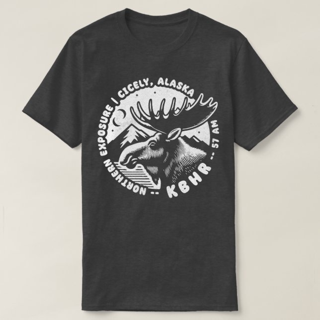 KBHR 57 AM Northern Exposure Radio Station TShirt (Design devant)