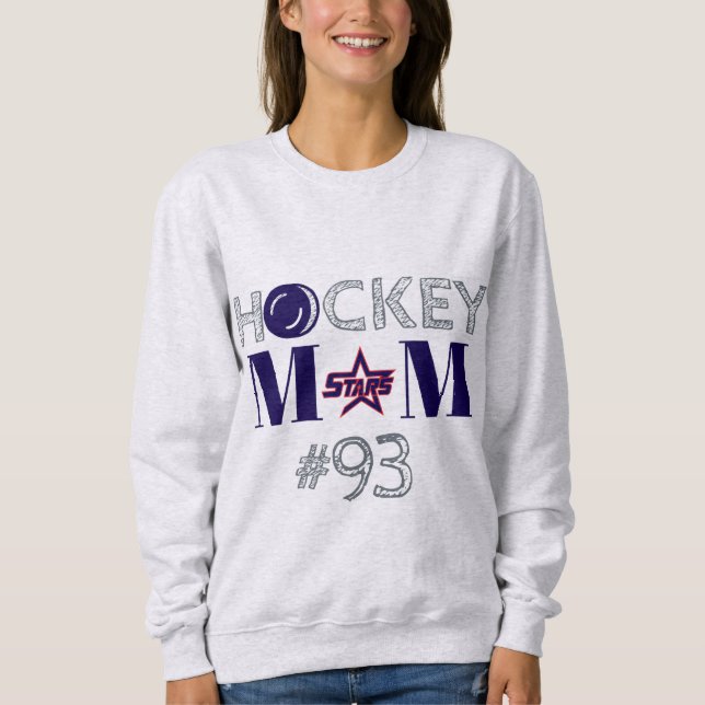 KC Stars Hockey Maman Sweatshirt avec numéro perso (Devant)