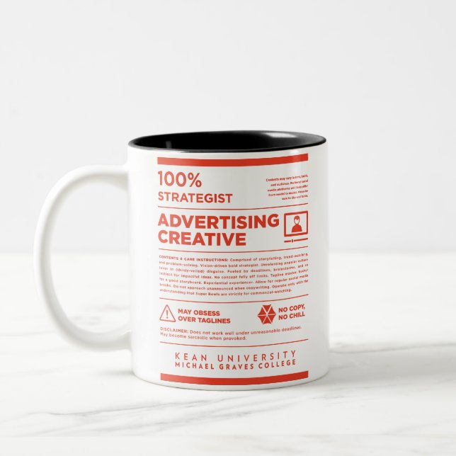 Kean MGC Care Label Advertising Mug (Gauche)