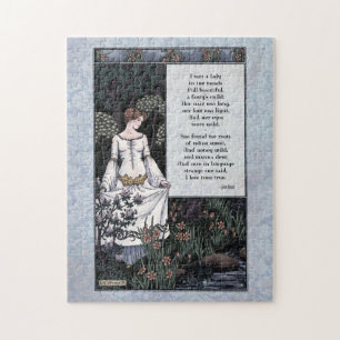Keats puzzle victorien "de dame" art de belle de