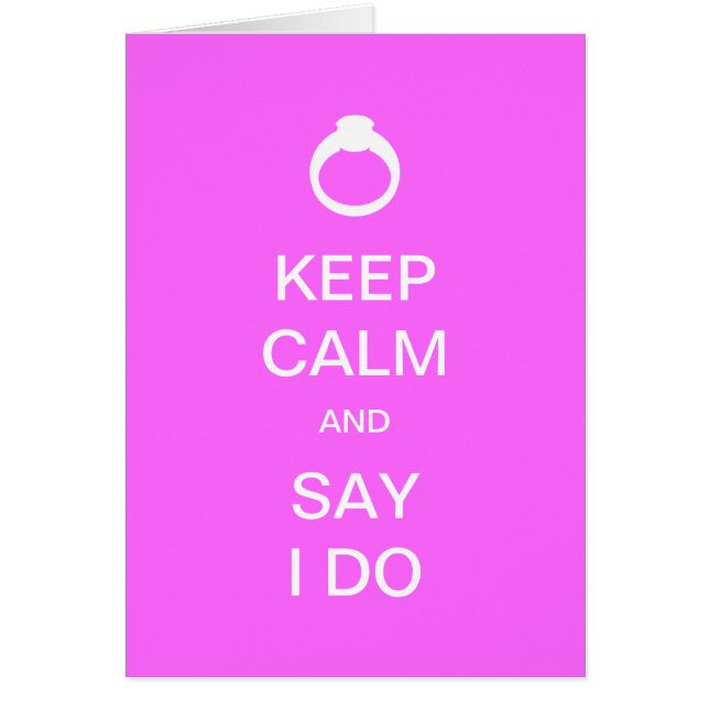 Keep Calm (Devant)