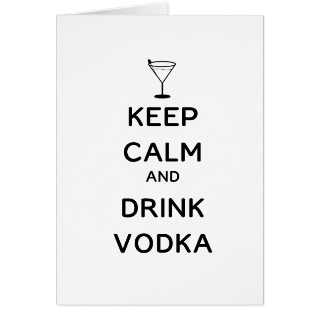 Keep Calm and Drink Vodka (Devant)