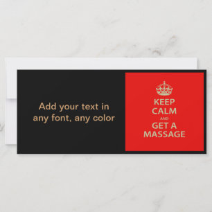 Keep Calm and Get a massage