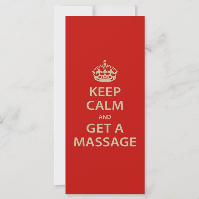 Keep Calm and Get a massage (Devant)