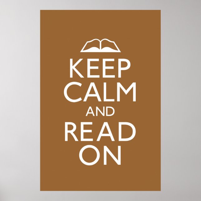 Keep Calm and Read On Poster (Devant)