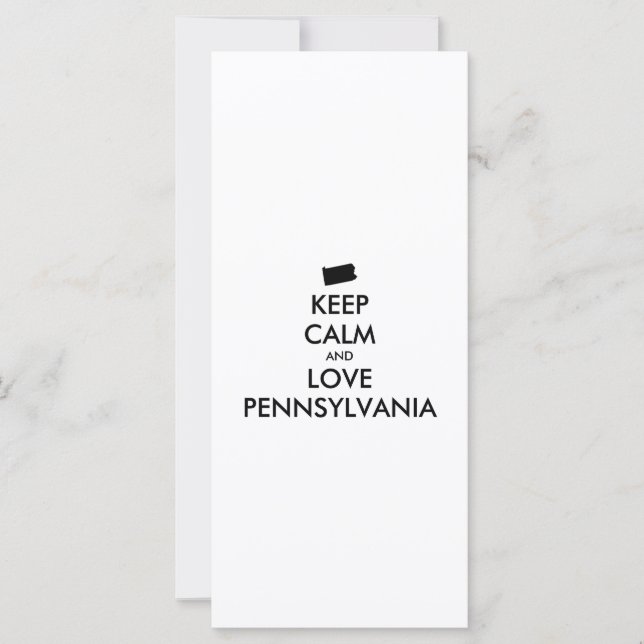 KEEP CALM et LOVE PENNSYLVANIA (Devant)