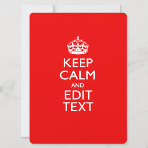 KEEP CALM PERSONNALISÉ ET modifier le texte en rou