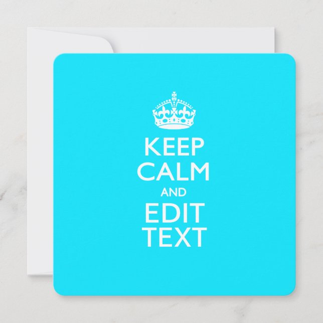 KEEP CALM PERSONNALISÉ ET modifier le texte sur Pe (Devant)