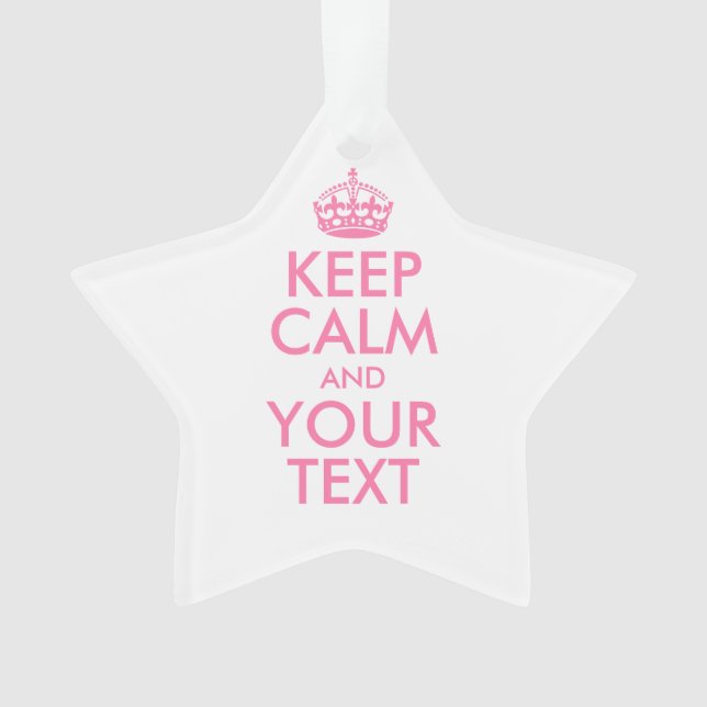 KEEP CALM personnalisé et votre texte (devant)
