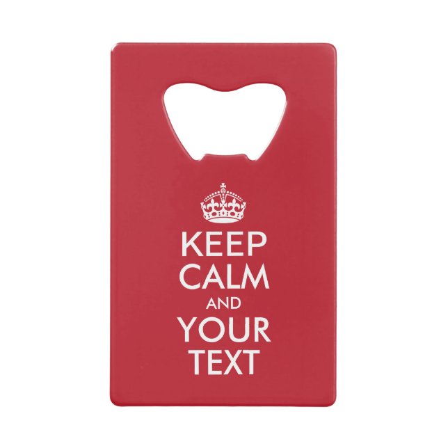 KEEP CALM personnalisé et votre texte (Devant)