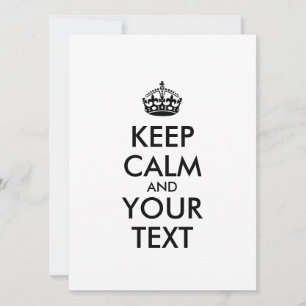 KEEP CALM personnalisé et votre texte