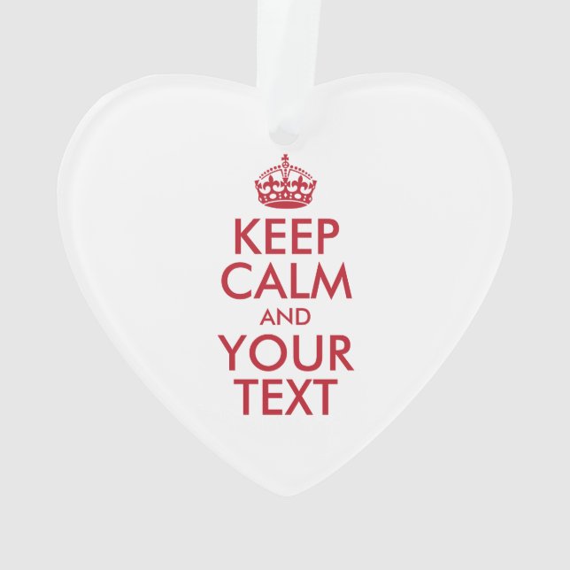 KEEP CALM personnalisé et votre texte (dos)