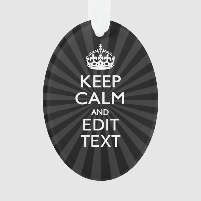 KEEP CALM personnalisé et votre texte Créatif (devant)