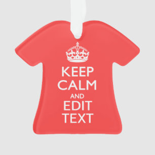 KEEP CALM personnalisé et votre texte sur le corai