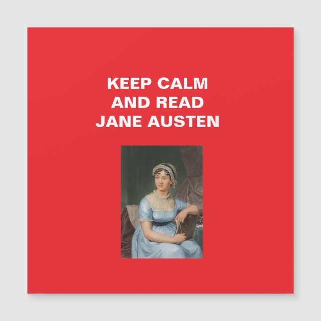 Keep Calm, Read Jane Austen (Devant)