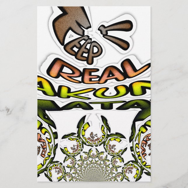 "Keep it Real" Kaleidoscope Art Print/Graphisme (Devant)