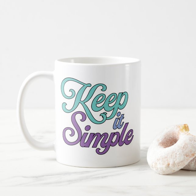 Keep it Simple Mug (Purple) (Avec donut)