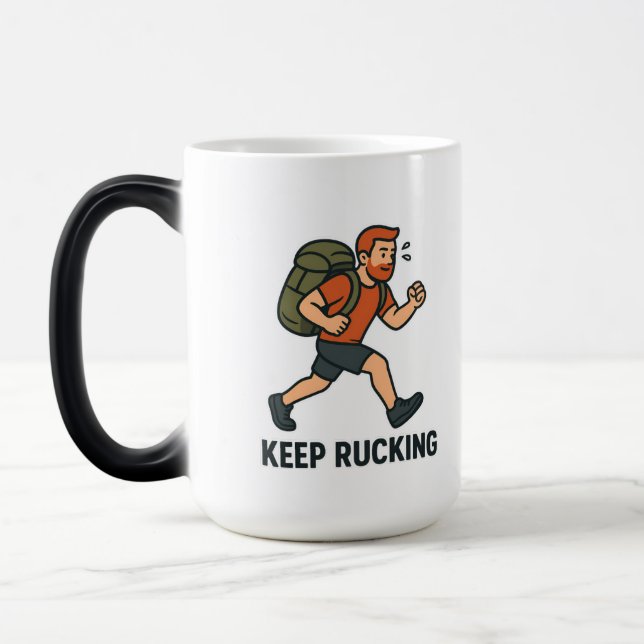 Keep Rucking Mug - Motivational Fitness Coffee Cup (Gauche)