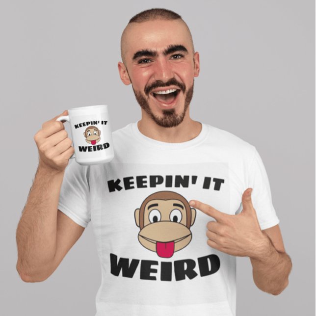 KEEPIN' IT WEIRD MEN'S FUNNY T-SHIRTS (Créateur téléchargé)