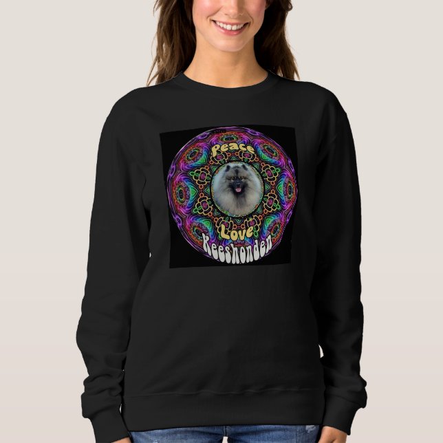 Kees en mandala violet sweatshirt (Devant)
