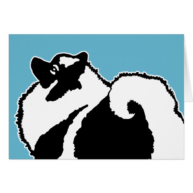 Keeshond Graphics - Cute Original Chig Art (Devant horizontal)