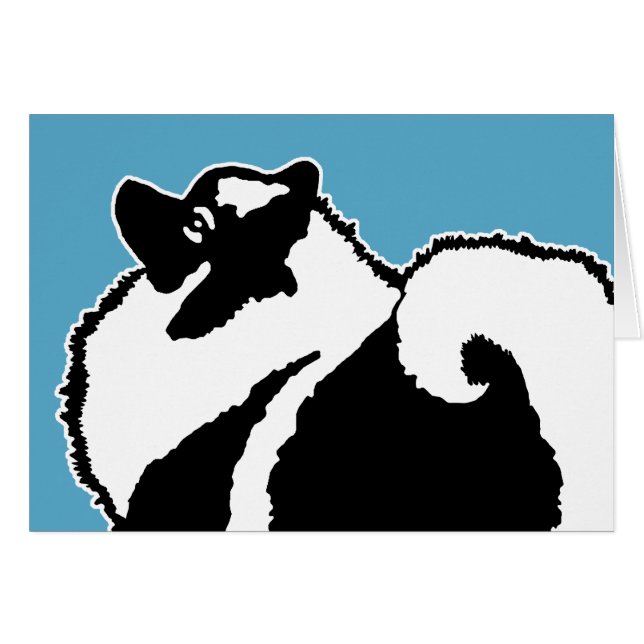 Keeshond Graphics - Cute Original Chig Art (Devant horizontal)