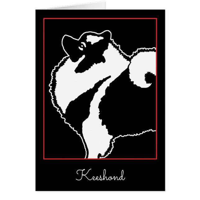 Keeshond Graphics - Cute Original Chig Art (Devant)