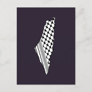 Keffiyeh, carte de Palestine Kufiya