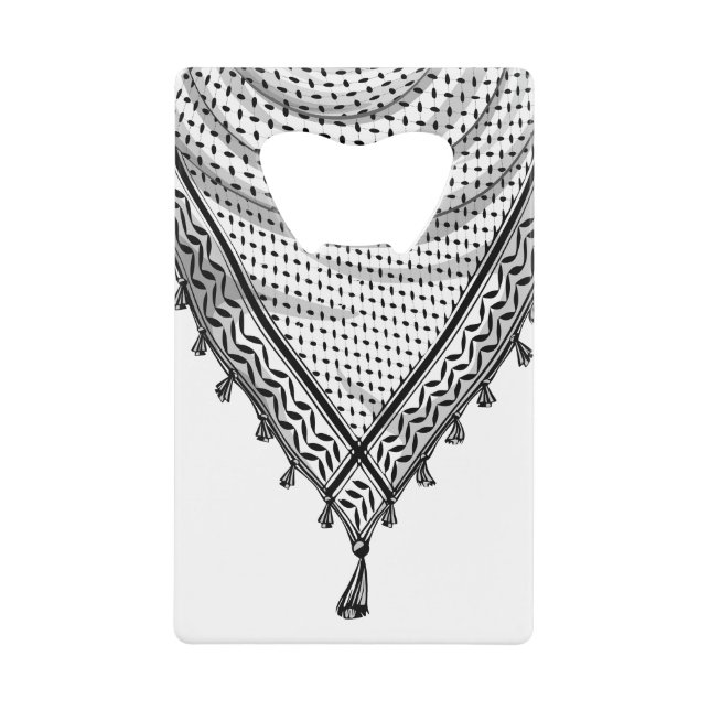 Keffiyeh Écharpe palestinienne tissu traditionnel (Devant)