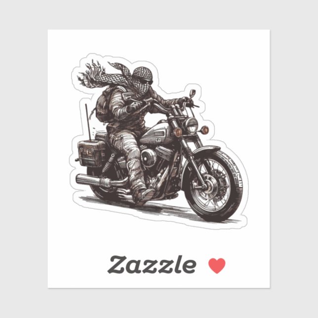 KEFFIYEH RIDER STICKER (Feuille)