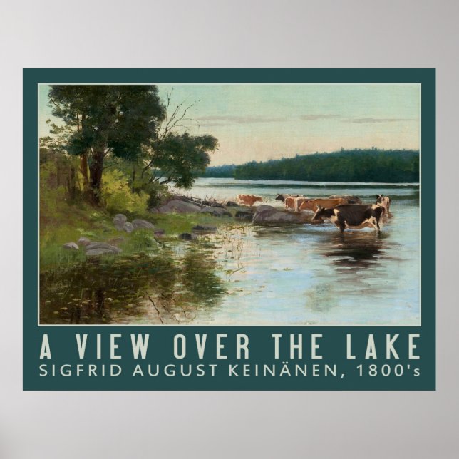 Keinänen’s Lake View art poster (Devant)