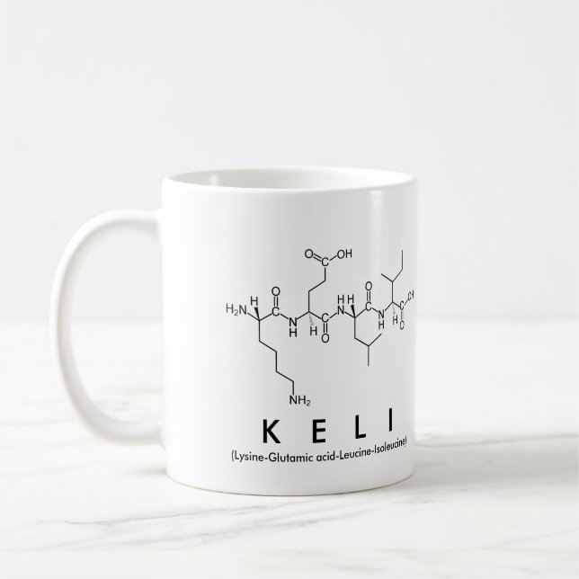 Keli nom de peptide mug (Gauche)