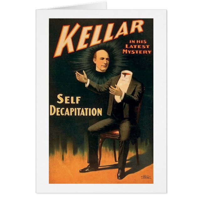 Kellar le magicien - décapitation d'individu - cru (Devant)