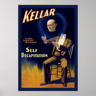Kellar ~ Poster magicien Vintage