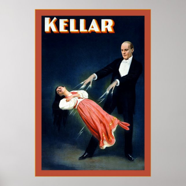 Kellar ~ Poster magicien Vintage (Devant)