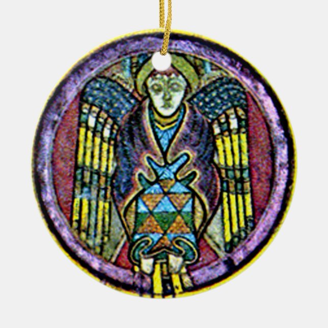 Kells Celtic Angel, Ornements de Noël irlandais (Devant)