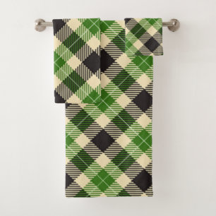 Kelly Green et Black Tartan Plaid
