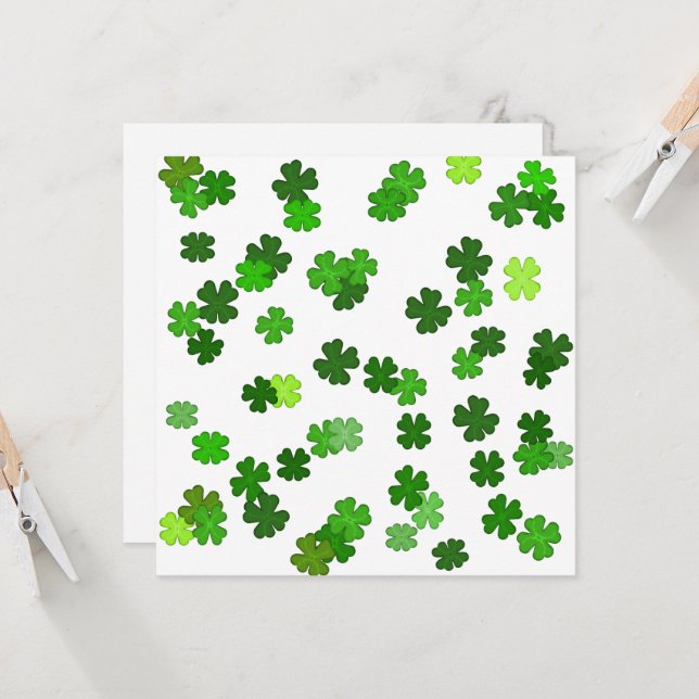 Kelly green "Shamrocks en train de tomber" (Devant/Arrière en situation)