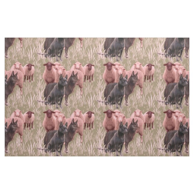Kelpie australienne en tissu de moutons (Fat Quarter)