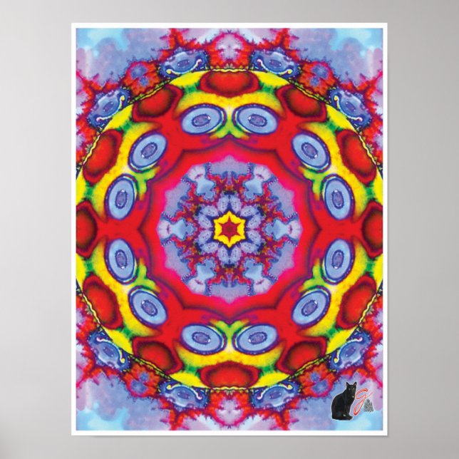 Ken Kinetic Collage Kaleidoscope Poster (Devant)