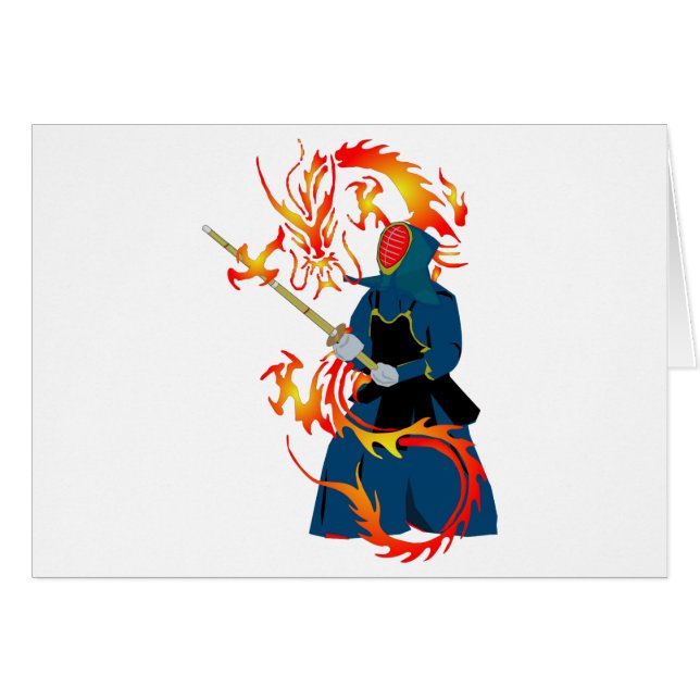 Kendo Swordsman et Fire Dragon (Devant horizontal)