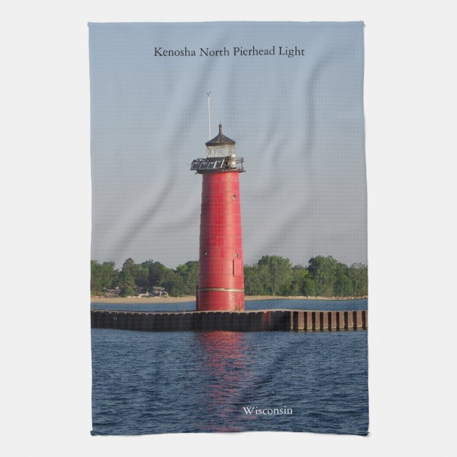 Kenosha North Pierhead Lumineuse serviette de cuis (Vertical)