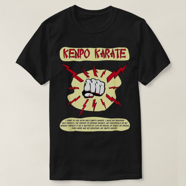 Kenpo Karate SDefense Martial Arts TShirt (Design devant)