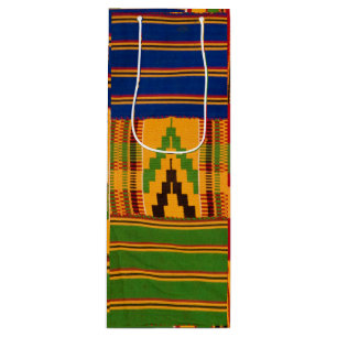 Kente Imprimer Sacs Cadeaux Vins