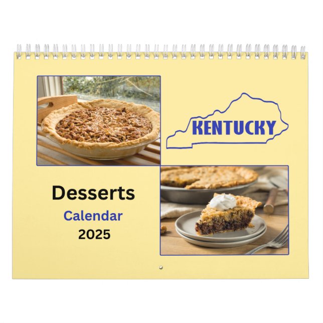 Kentucky Desserts Calendrier 12 mois (Protection)