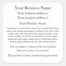 Kentucky Home Baker Étiquettes