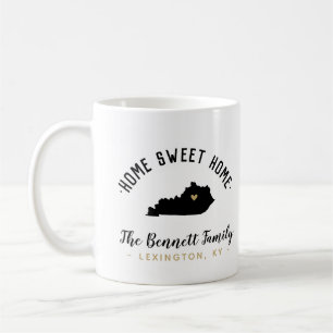 Kentucky Home Sweet Home Famille Monogramme Mug